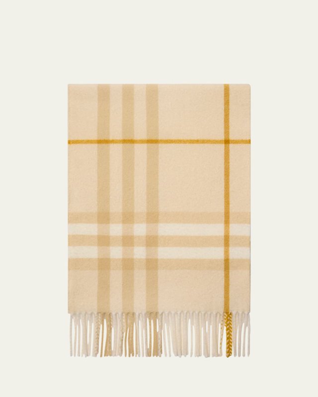 Giant Check Cashmere Scarf
